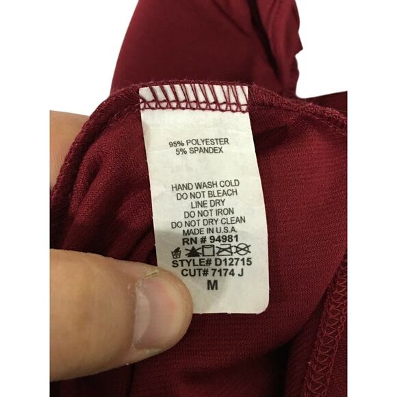 Forever 21 Red Mini Dress M Y2K Cut Out Skater Baby Doll Fairy Picnic Stretch - Picture 6 of 6